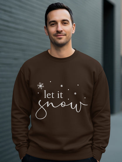 Let It Snow Cozy Winter Themed Sweatshirt Product