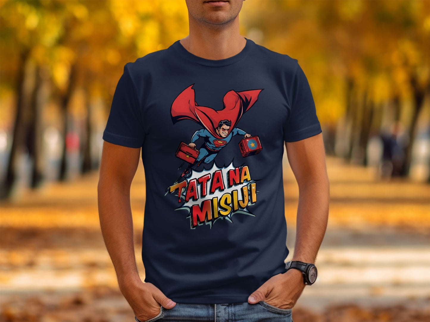 Epic Superhero Action Graphic Tee