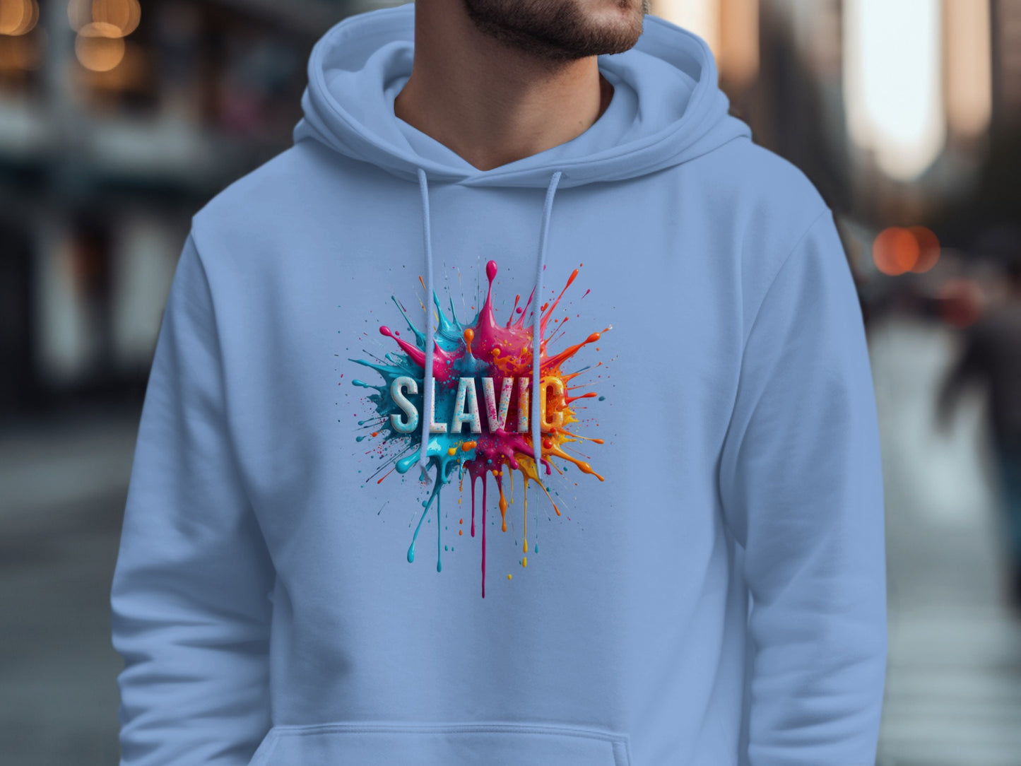 SLAVIC Colorful Splash Art Light Blue product type