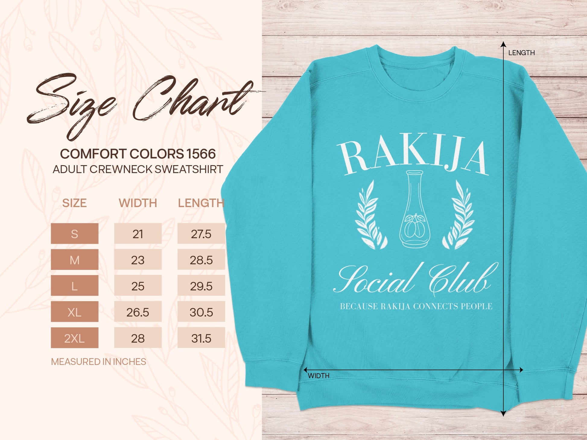 RAKIJA Social Club Adult Crewneck Sweatshirt