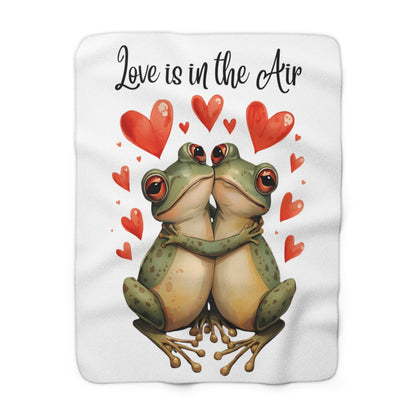 Love is in the Air Frog Lovers Blanket