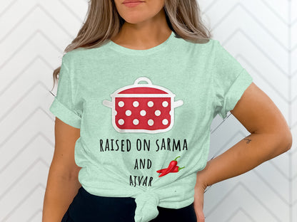 Raised on Sarma and Ajvar Graphic T-Shirt product