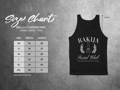 Rakija Social Club Unisex Jersey Tank product type