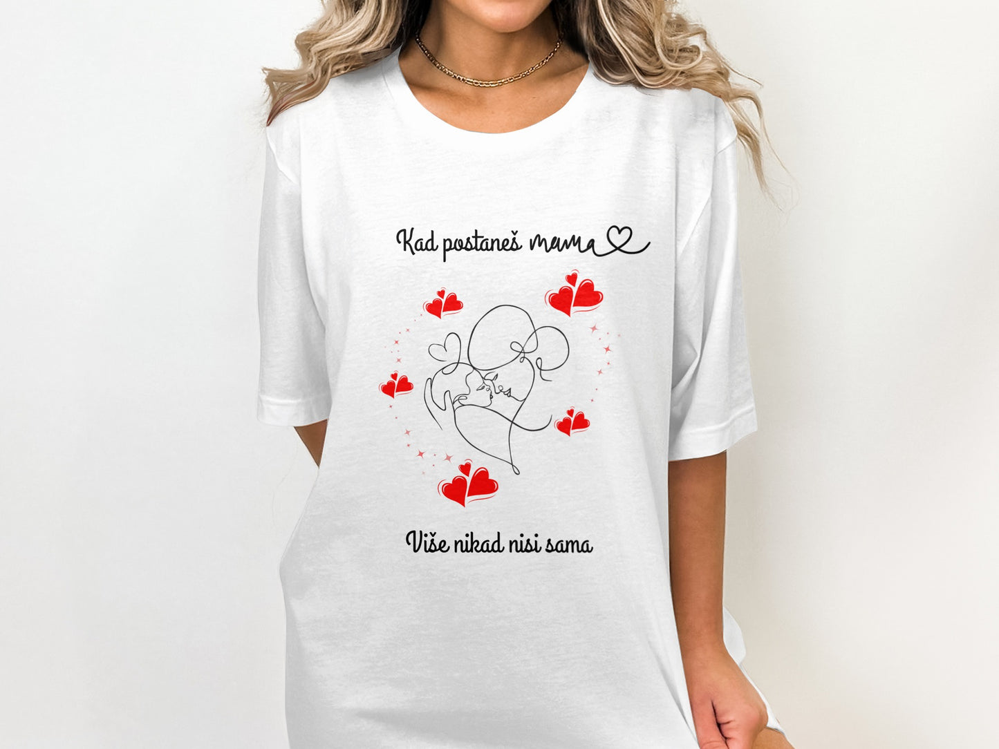 Heartfelt Message for Mom Graphic Tee product type