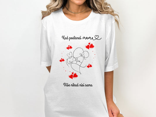 Heartfelt Message for Mom Graphic Tee product type