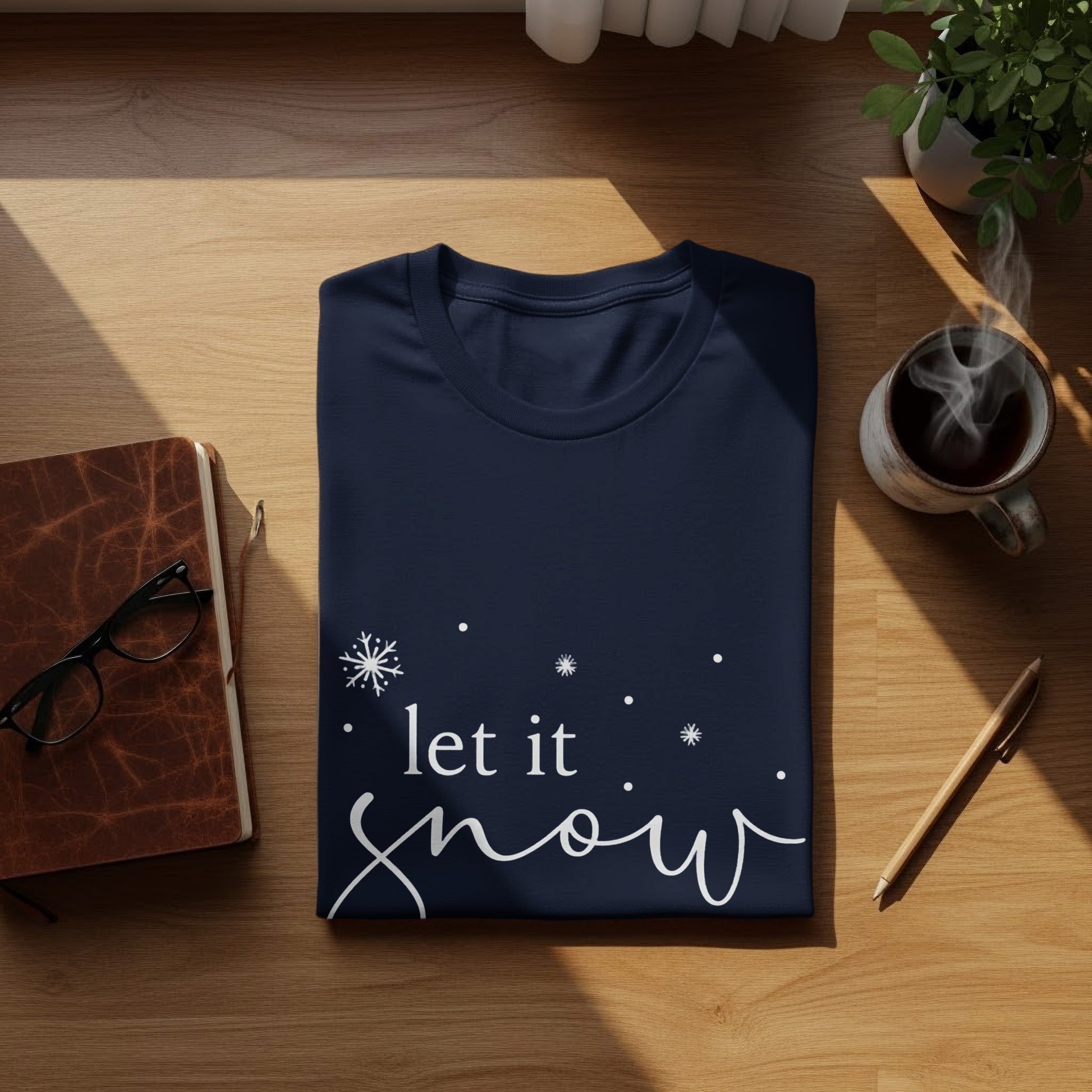 Let It Snow Graphic Tee Winter Holiday Shirt