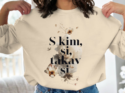 S kim si takav si floral design print product