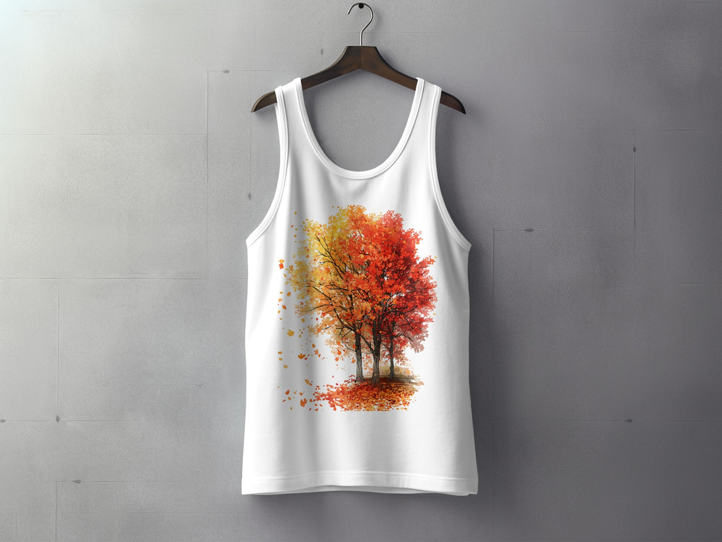 Vibrant Autumn Tree Graphic Tank Top product