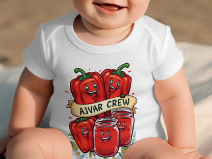 Ajvar Crew Baby Bodysuit Fun Character Design product type