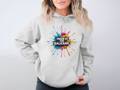 MADE IN THE BALKANS Colorful Splash Design Hoodie product type