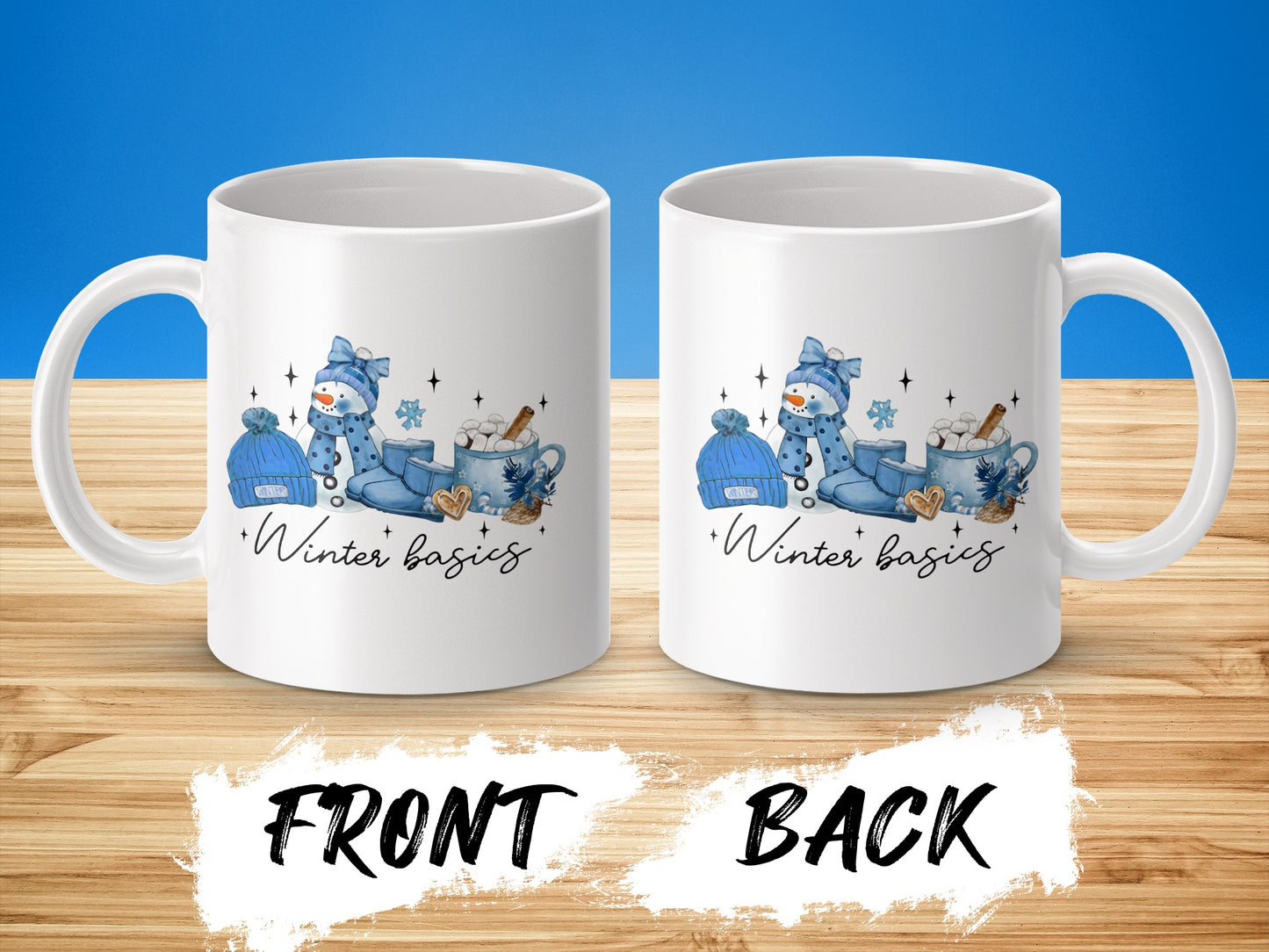 Winter Basics Snowman and Winter Hat Mug product