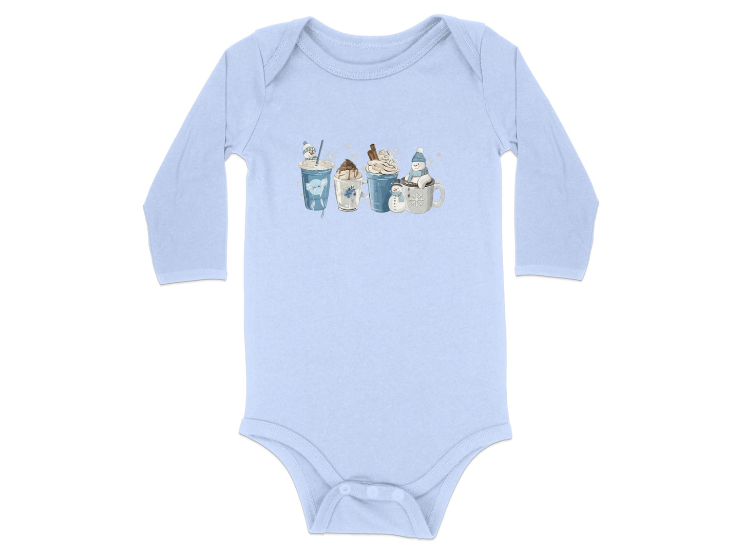 Cute Cozy Winter Animals Printed Baby Body Suit