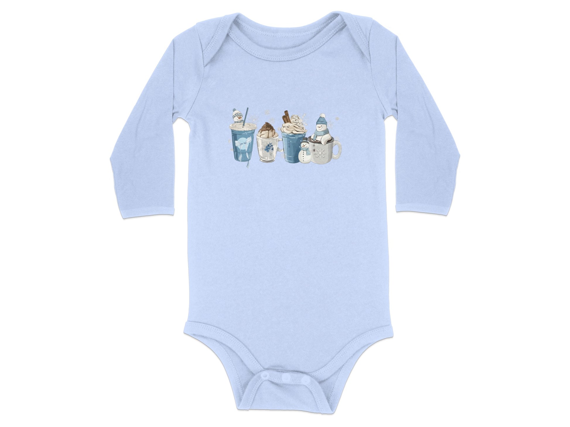 Cute Cozy Winter Animals Printed Baby Body Suit