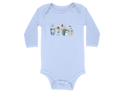 Cute Cozy Winter Animals Printed Baby Body Suit