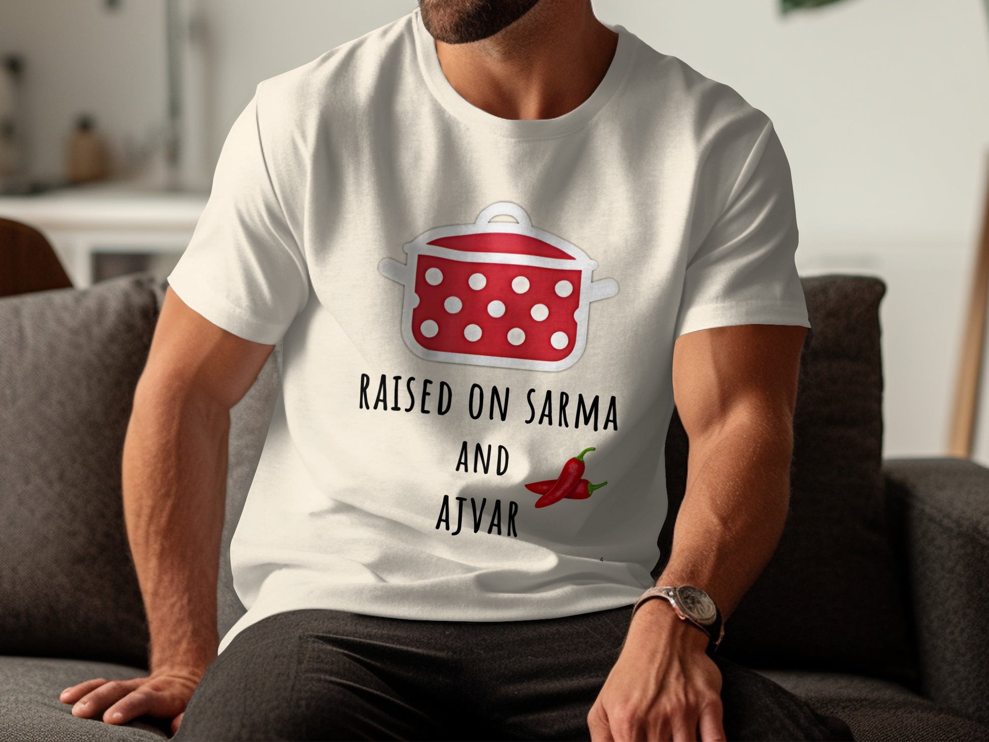 Raised on Sarma and Ajvar Graphic T-Shirt product