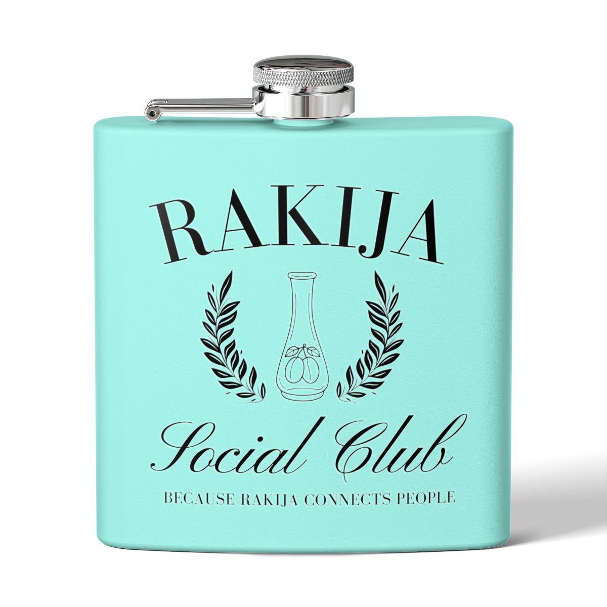 RAKIJA Social Club Because Rakija Connects People Flask