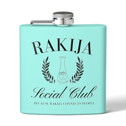 RAKIJA Social Club Because Rakija Connects People Flask