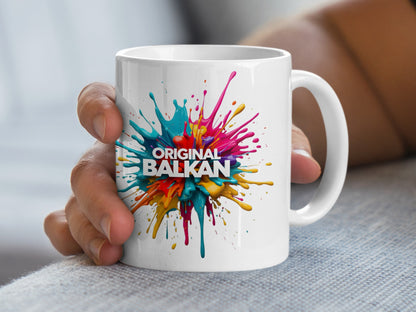 Colorful Original Balkan Paint Splash Design Mug product type