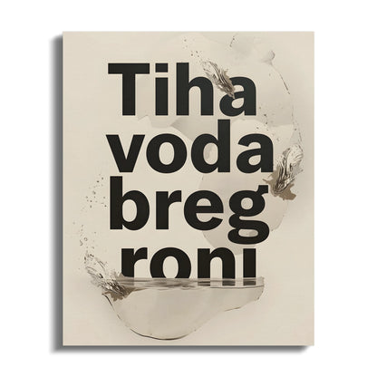 Tiha voda breg roni inspirational art product