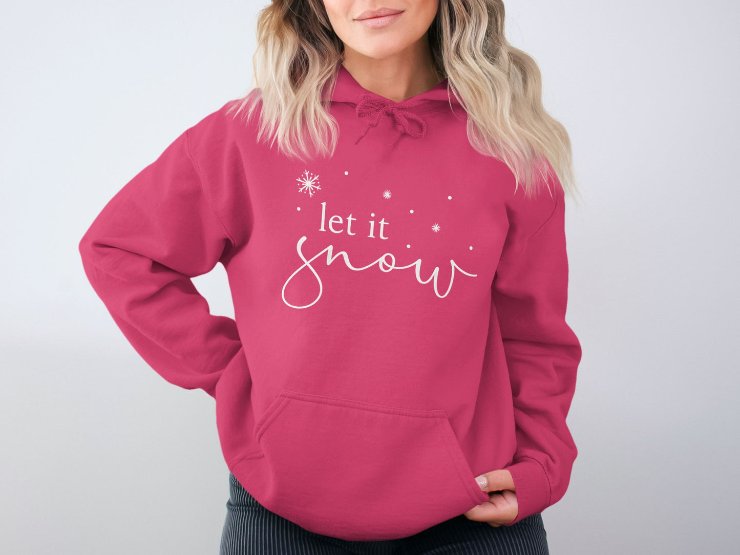 Let It Snow Women's Hoodie Winter Fashion Sweatshirt
