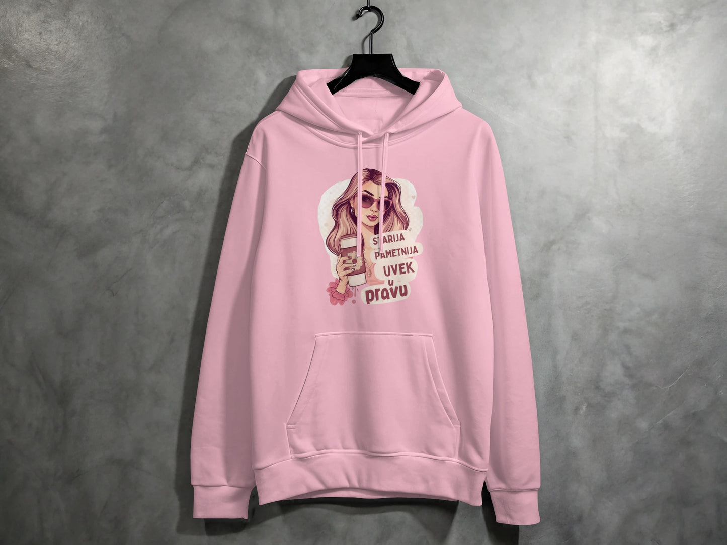 Sa Aulom Pamentija Uvek U Pravu Pullover Hoodie