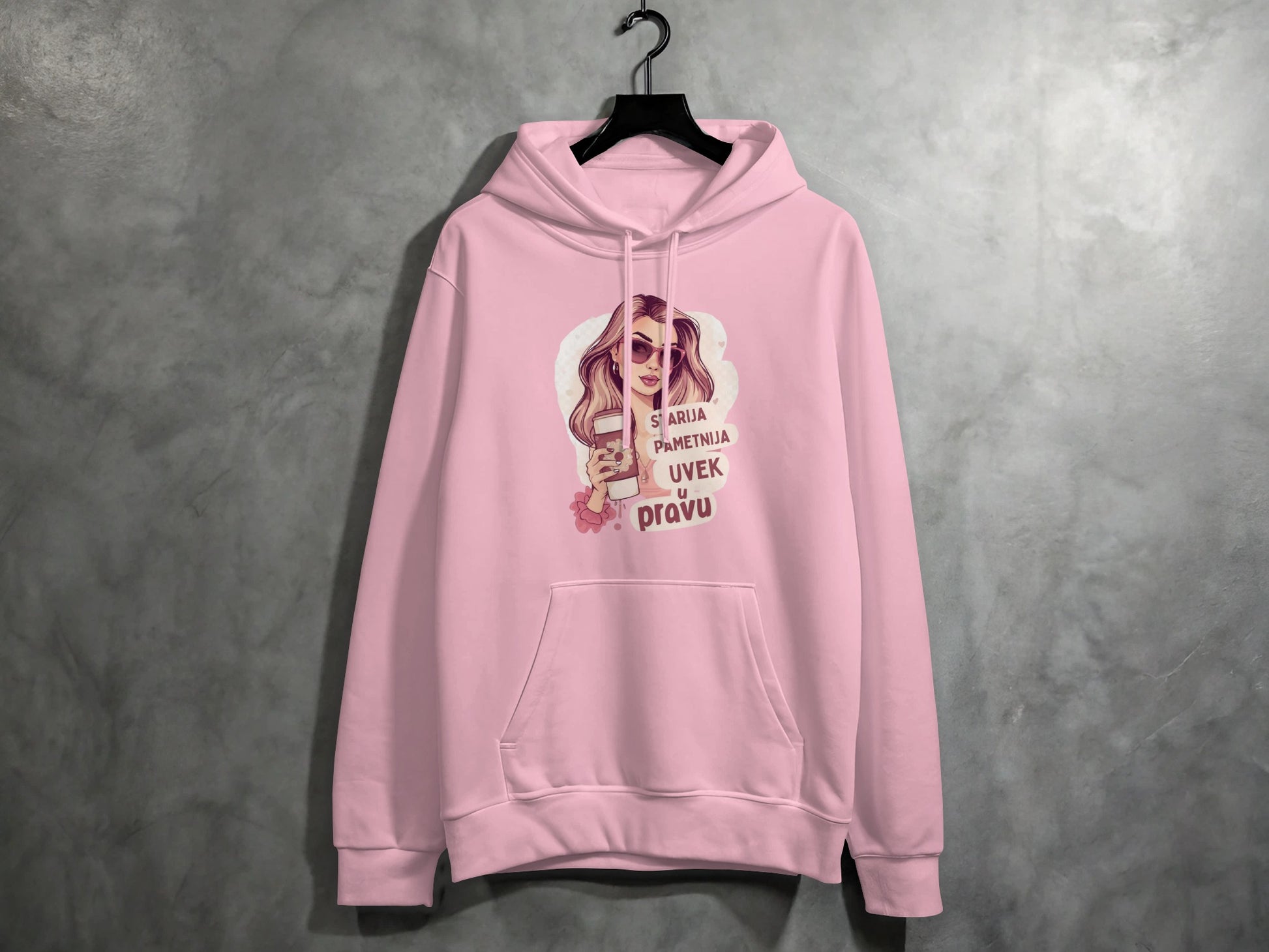 Sa Aulom Pamentija Uvek U Pravu Pullover Hoodie