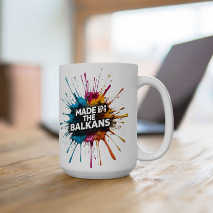 Made IN THE Balkans Paint Splatter Mug product type