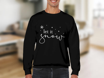 Let It Snow Festive Design Long Sleeve Shirt