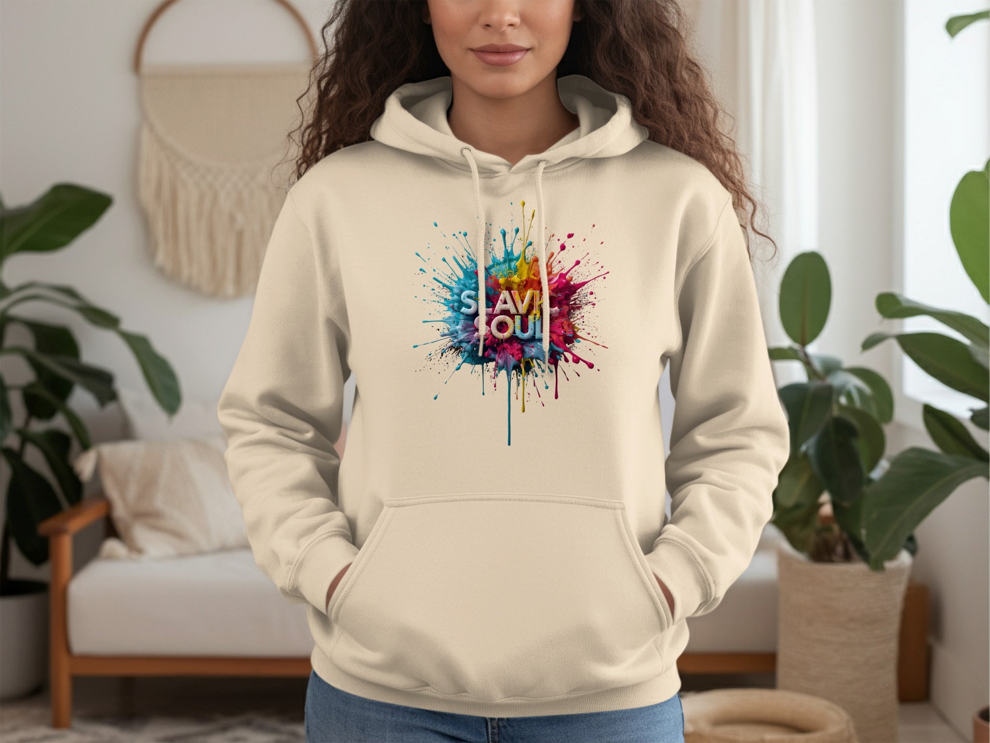Slav Soul Colorful Splatter Hoodie product type