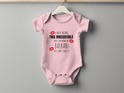 Irresistible Balkans Theme Baby Onesie product type