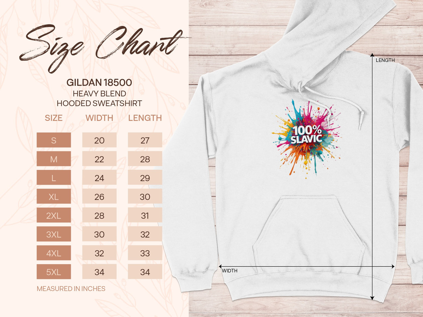 Gildan 18500 100% Slavic Splatter Hooded Sweatshirt product type