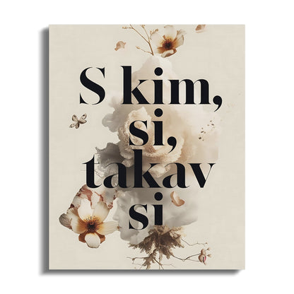 Elegant Floral Art With Inspiring Quote product