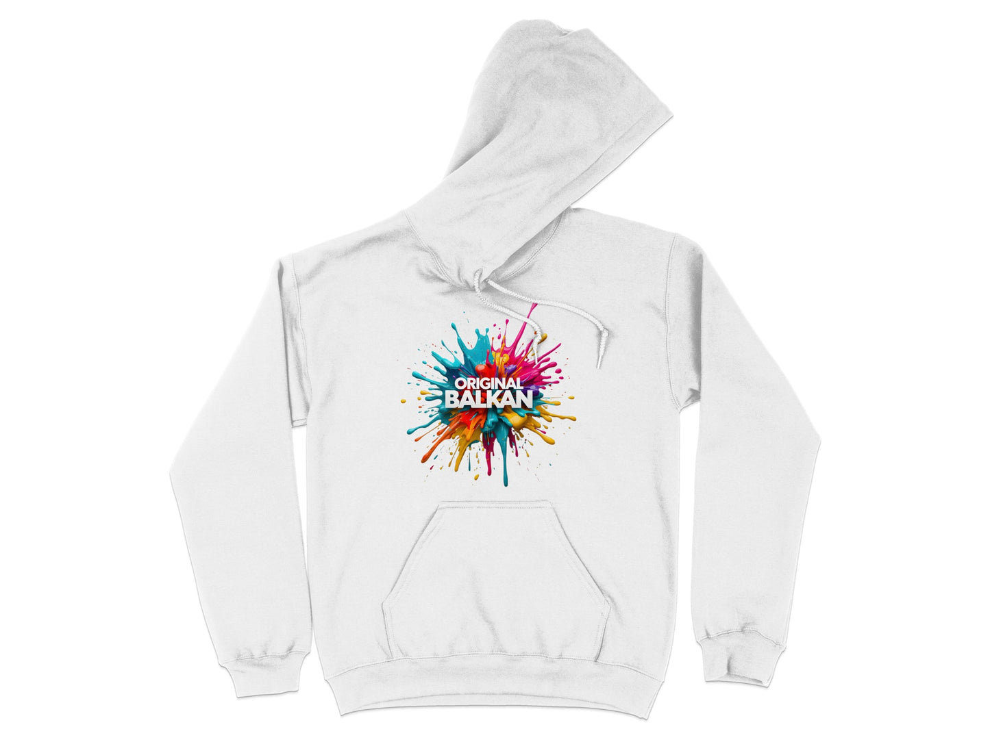 Original Balkan Colorful Splatter Graphic Hoodie product type