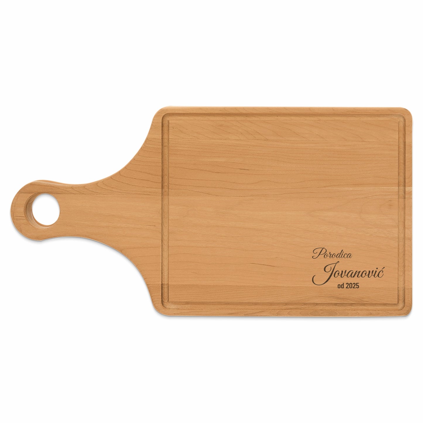 Personalized Rectangular Cutting Board with Handle