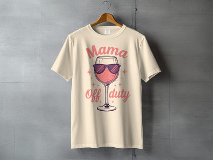 Mama off duty graphic design t-shirt product