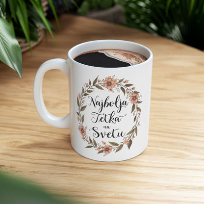 Najbolja Tetka na Svetu Floral Mug Product