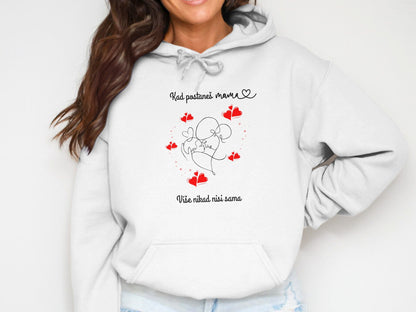 Whimsical Elephant and Hearts Design Hoodie product