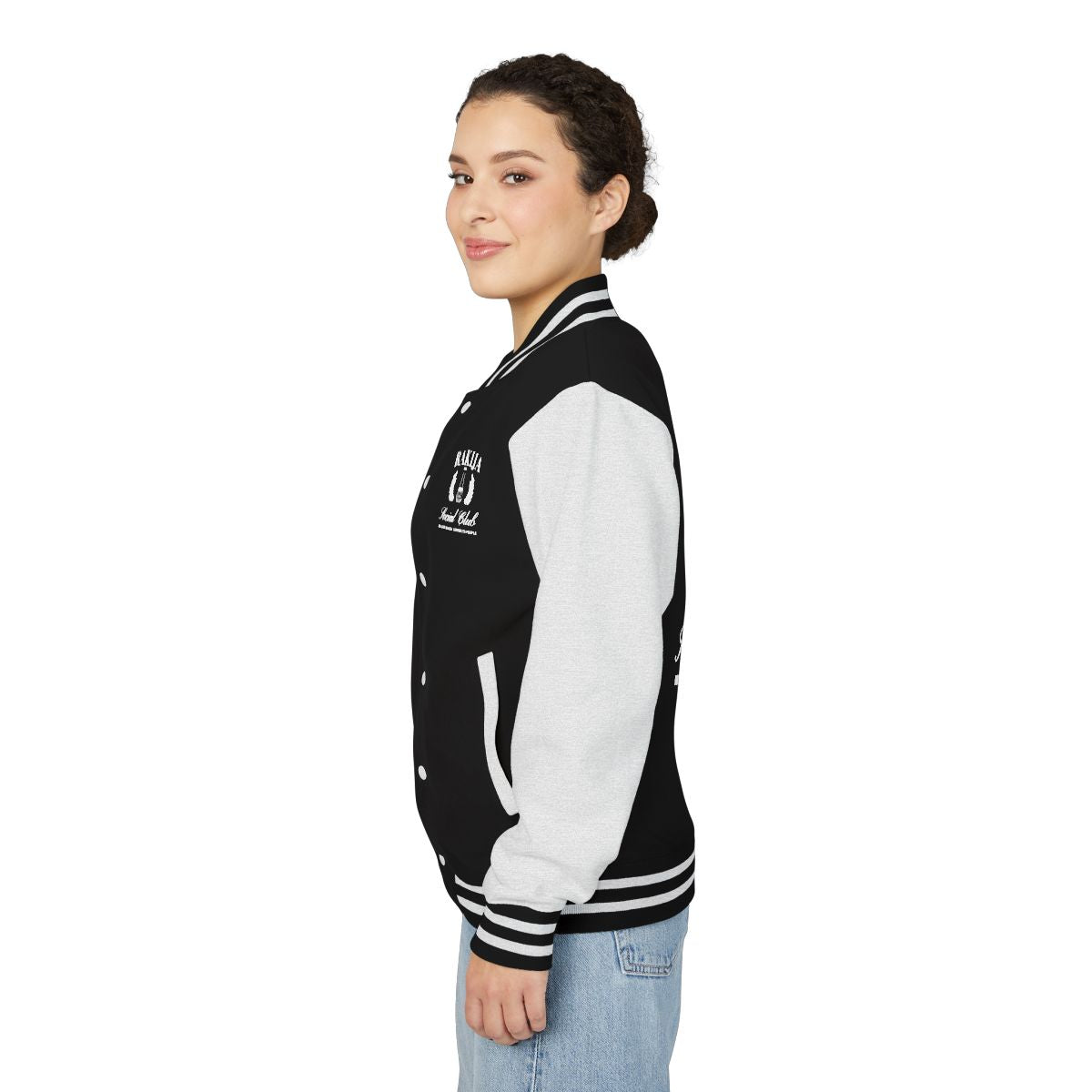 Stylish Black and Gray Varsity Jacket for All Seasons
