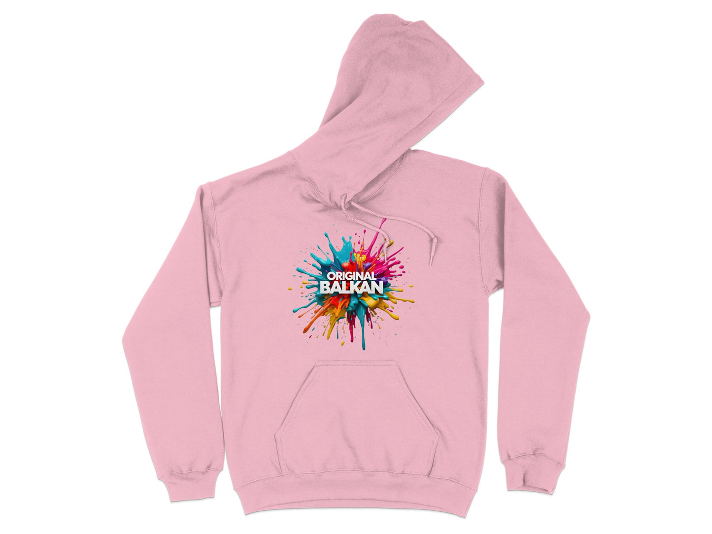 Pink Original Balkan Splatter Design Hoodie product type