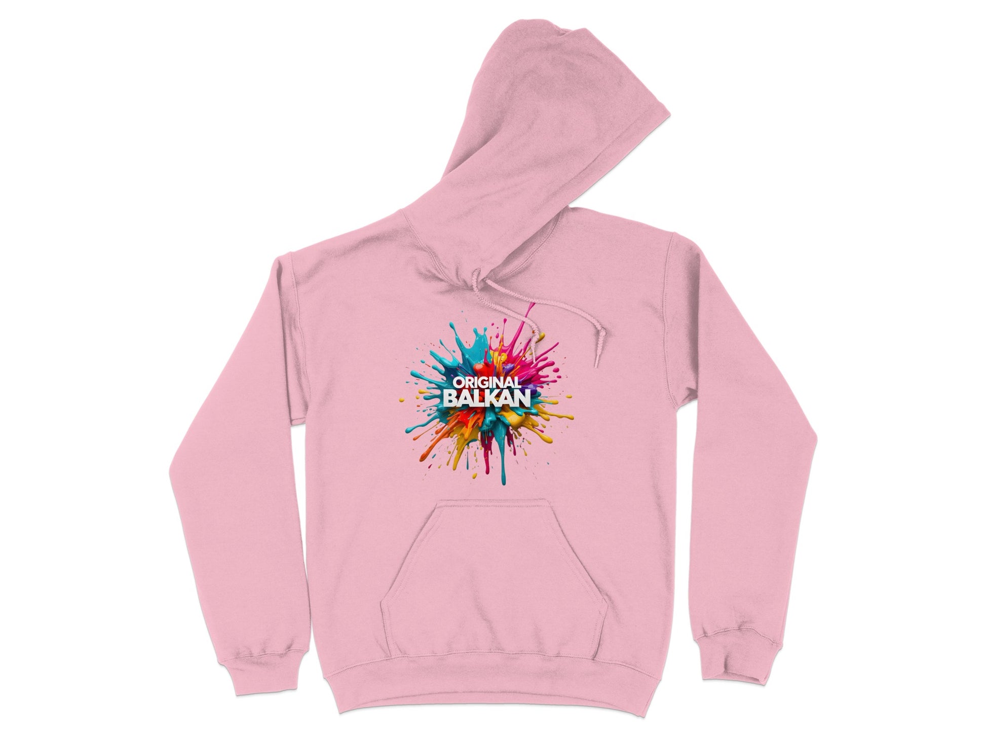 Pink Original Balkan Splatter Design Hoodie product type