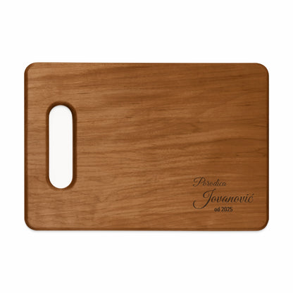Personalized Wooden Family Cutting Board