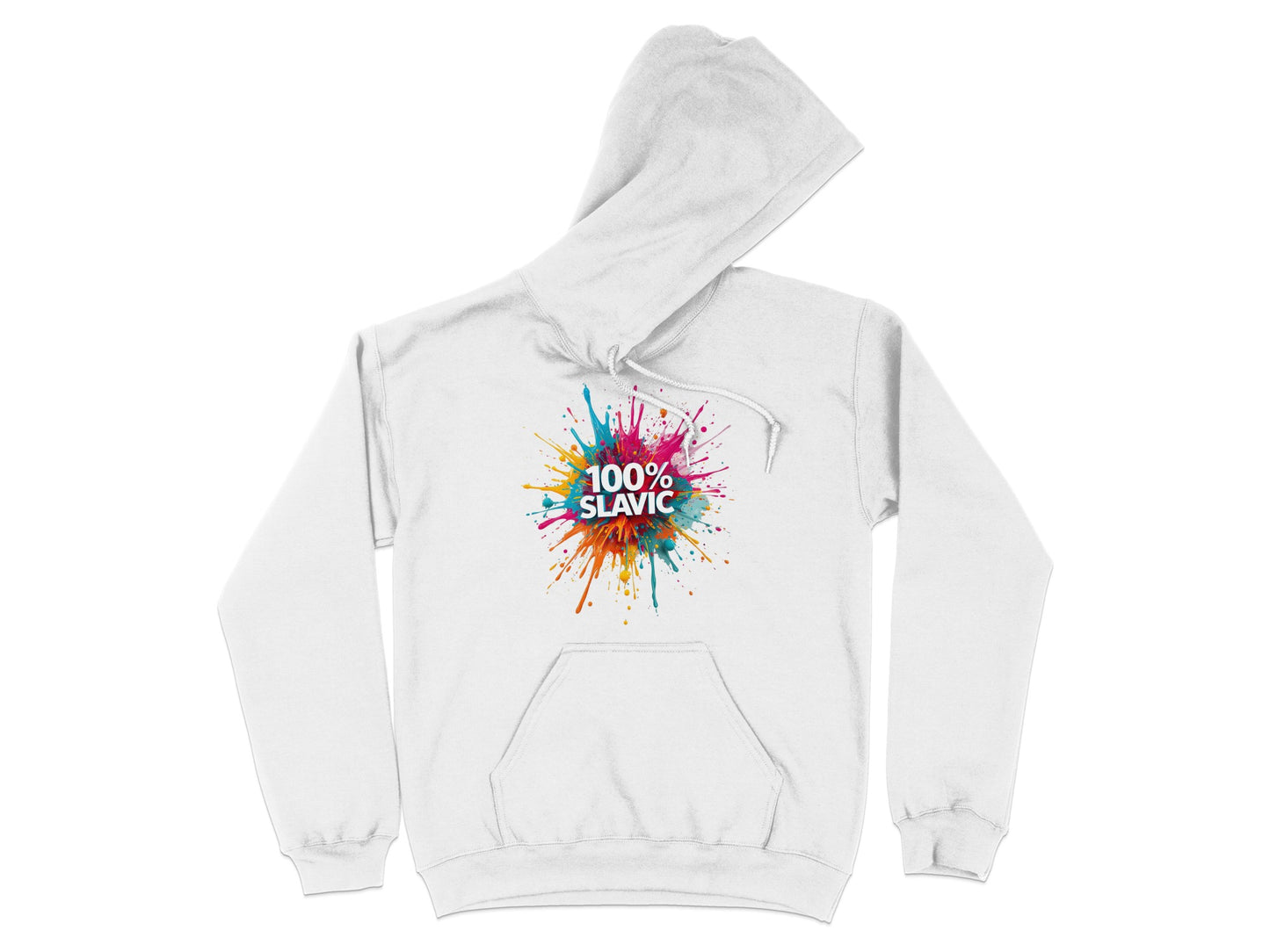 100% Slavic Colorful Paint Splash Design Hoodie product type