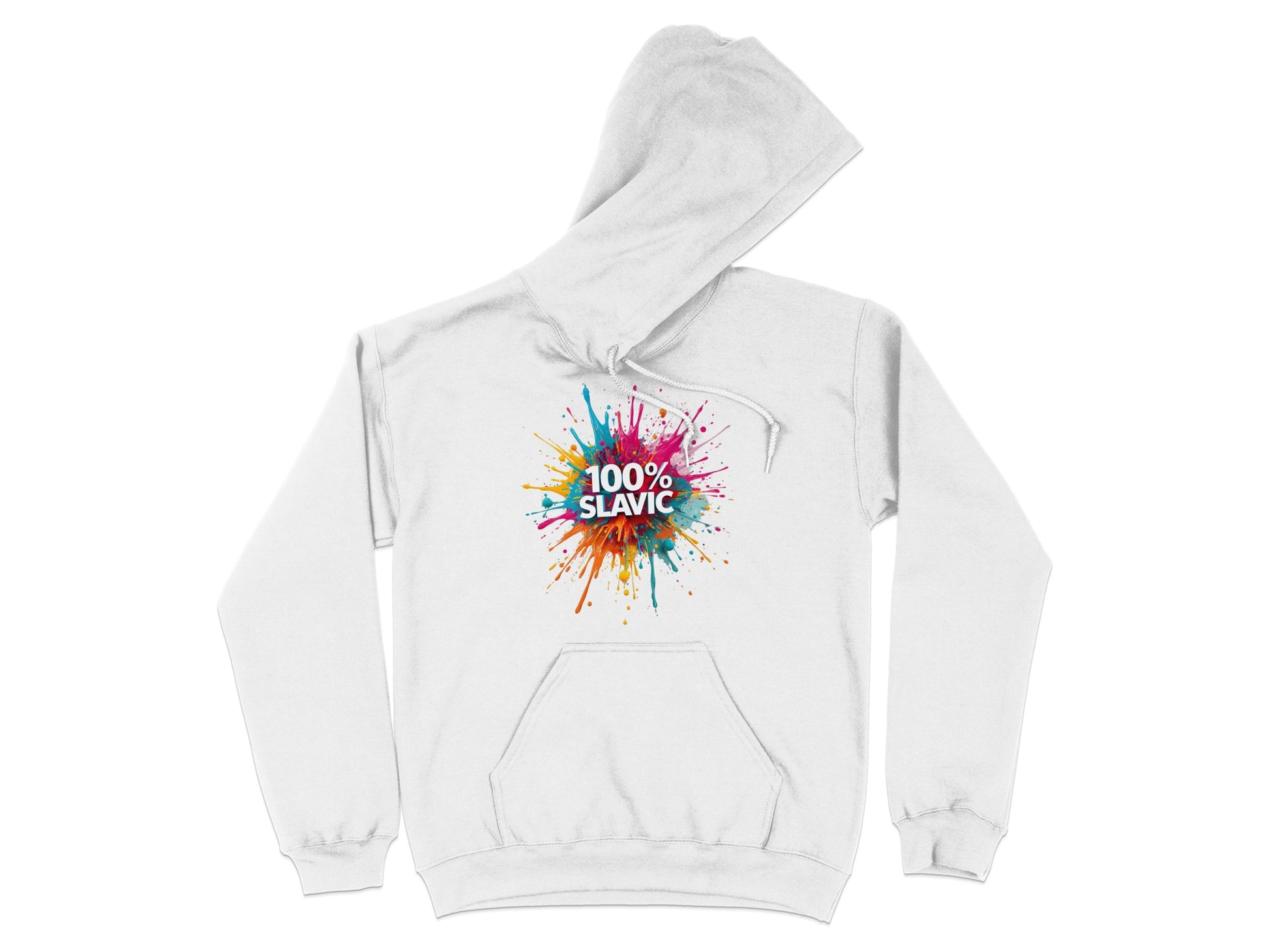 100% Slavic Colorful Paint Splash Design Hoodie product type