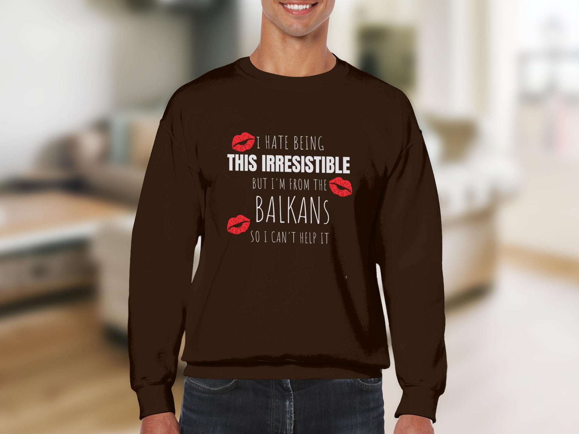 Irresistible Balkans Themed Sweatshirt Product Type