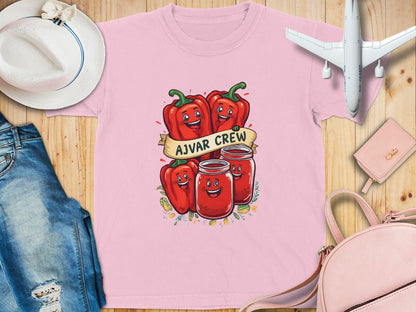 Ajvar Crew Funny Cartoon Design T-Shirt product type