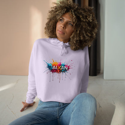 Balkan Colorful Paint Splatter Cropped Hoodie product type