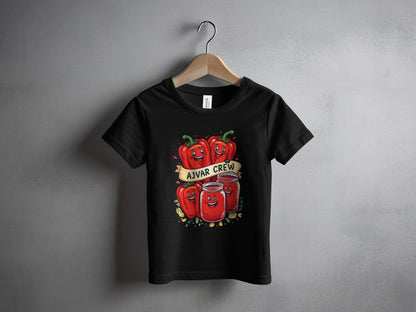 Ajvar Crew Unique Pepper Design Black T-Shirt Product Type