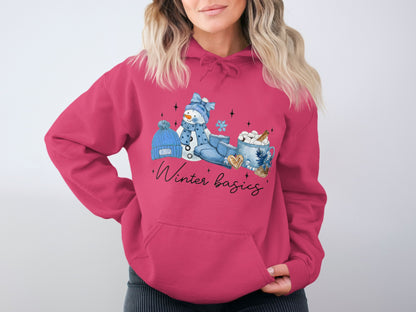 Winter Basics Snowman and Hot Cocoa Hoodie