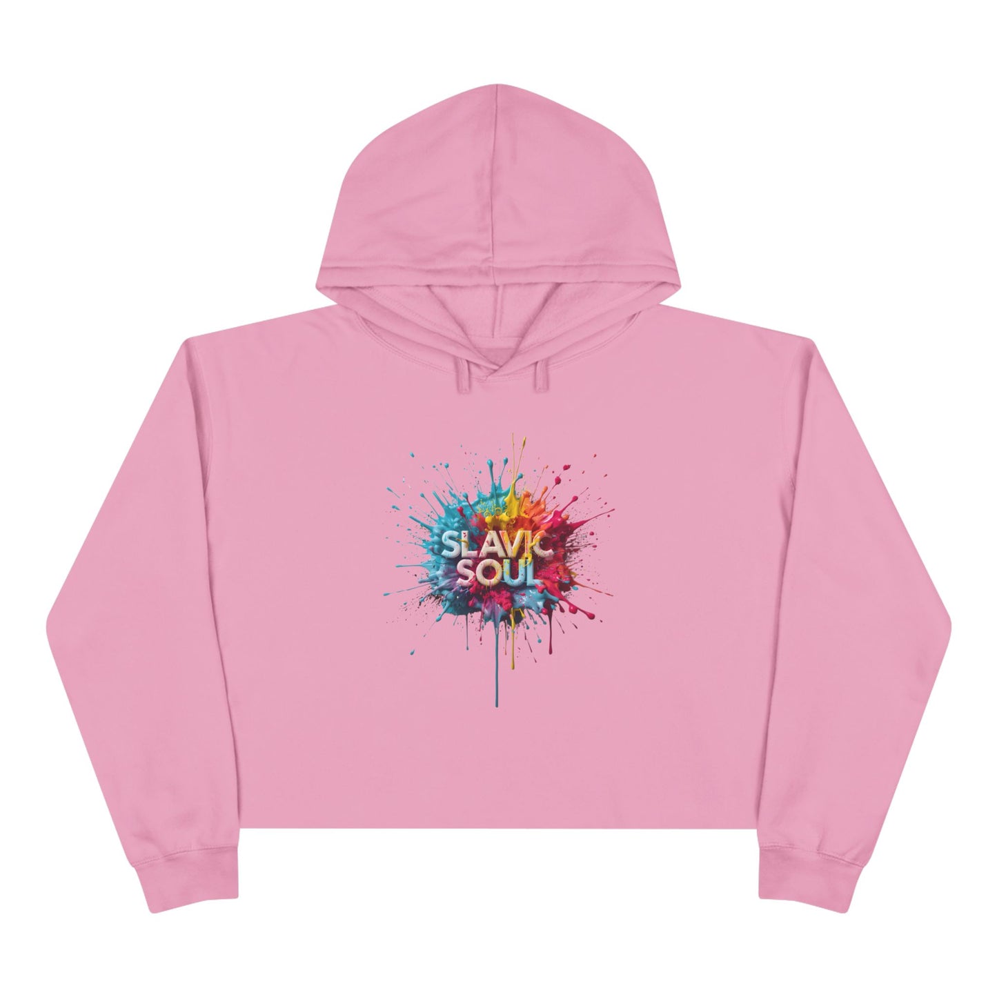 Pink Hoodie Slavic Soul Colorful Paint Splatter product type