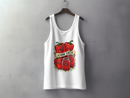 Ajvar Crew Graphic Tank Top Fun Cartoon Characters product type